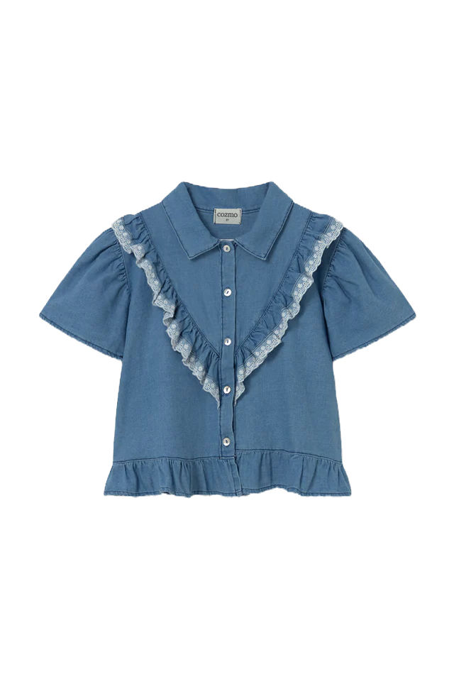 Chambray Denim Blouse