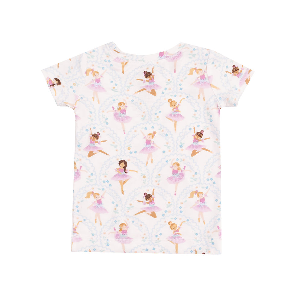 Thumbnail: Bow Ballerinas S\S Loungewear Set\Multi