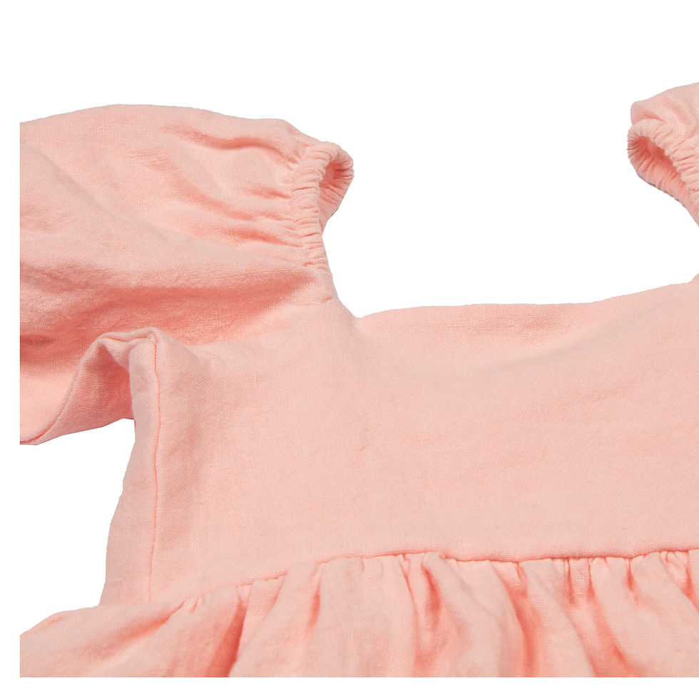 Thumbnail: Linen Baby Dress Blossom