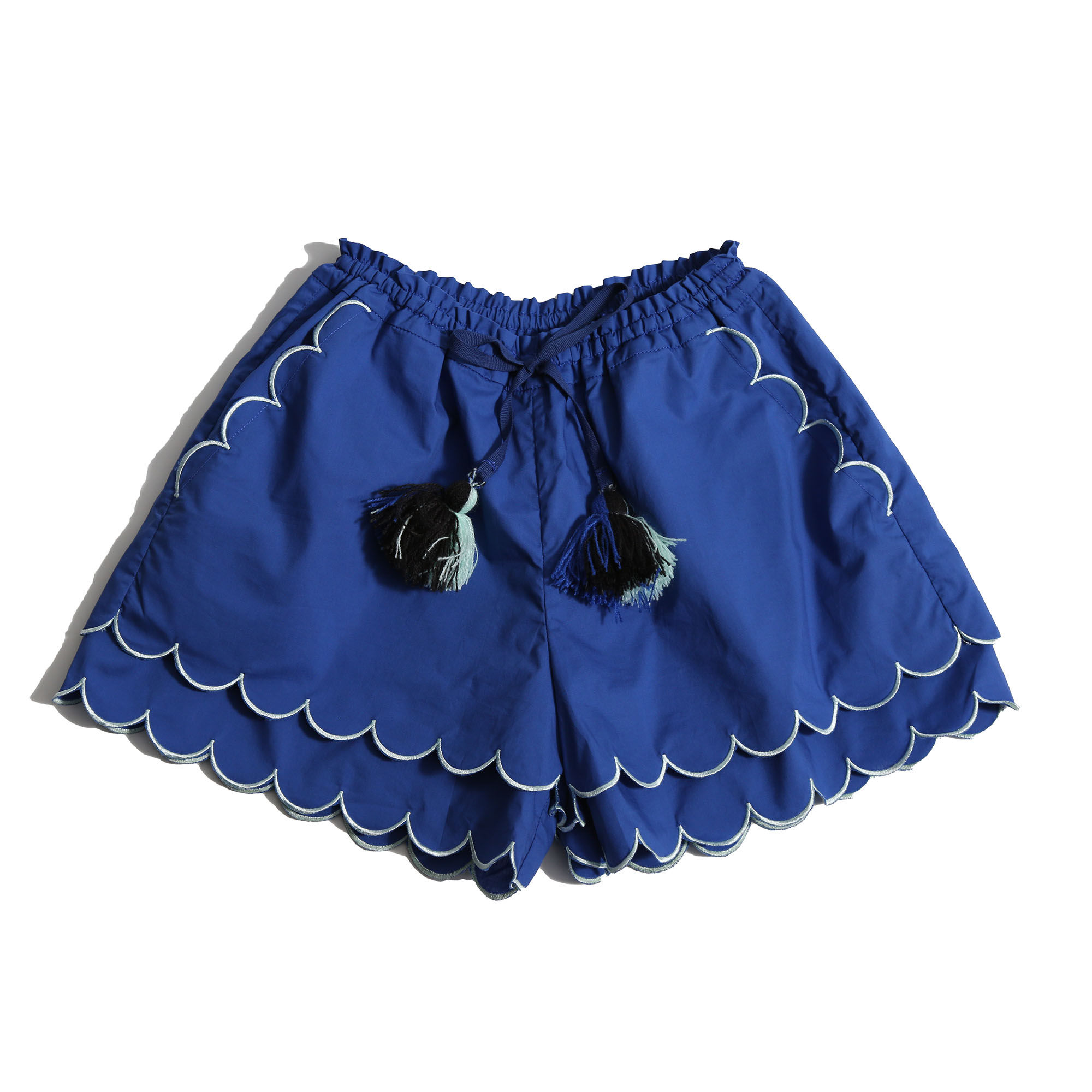 Laurel Scalloped  Summer  Shorts