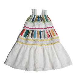 open lace back dress ALEXANDRA RIBBON PLEATED FROCK  TIA CIBANI
