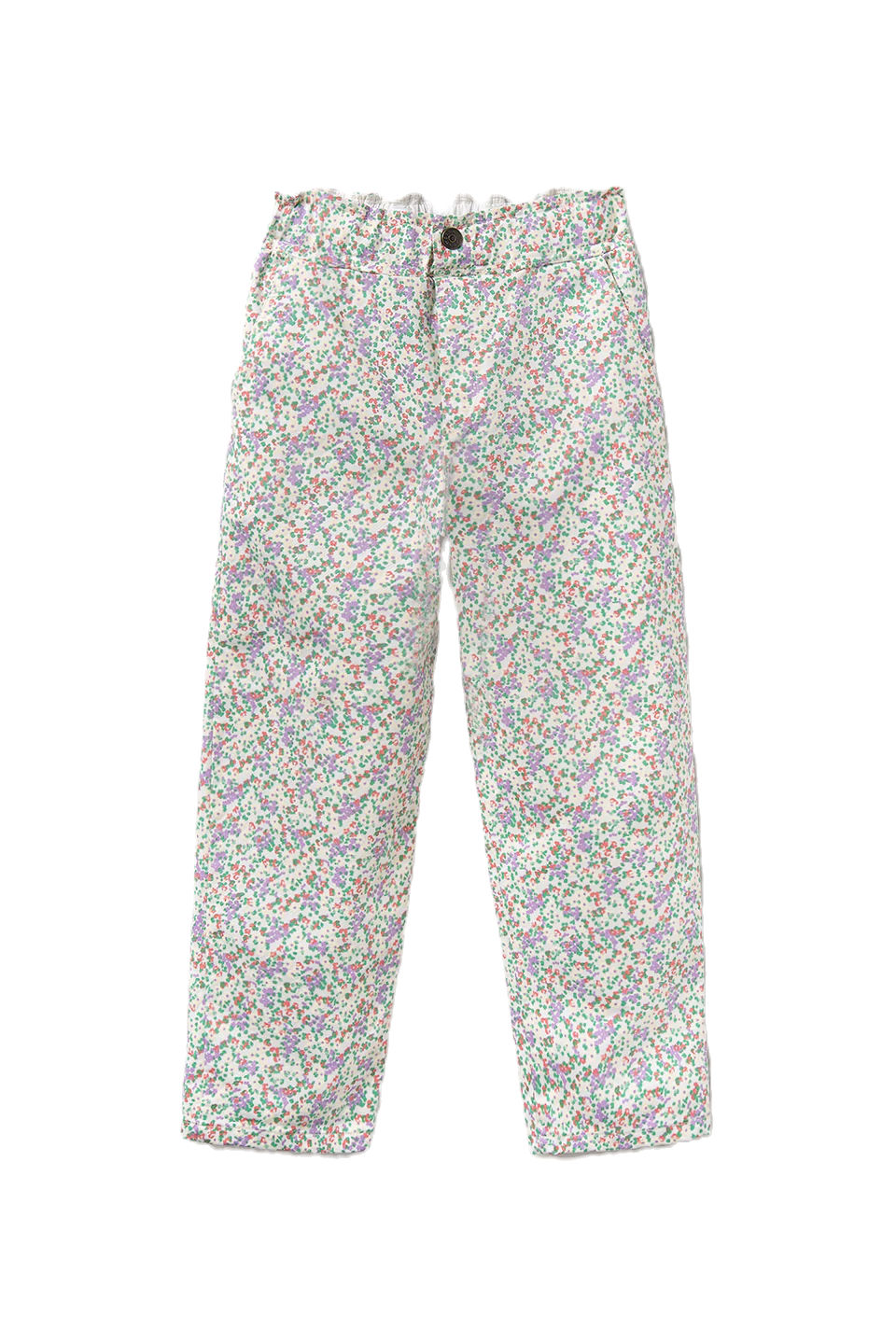 Floral Twill Cotton Pants