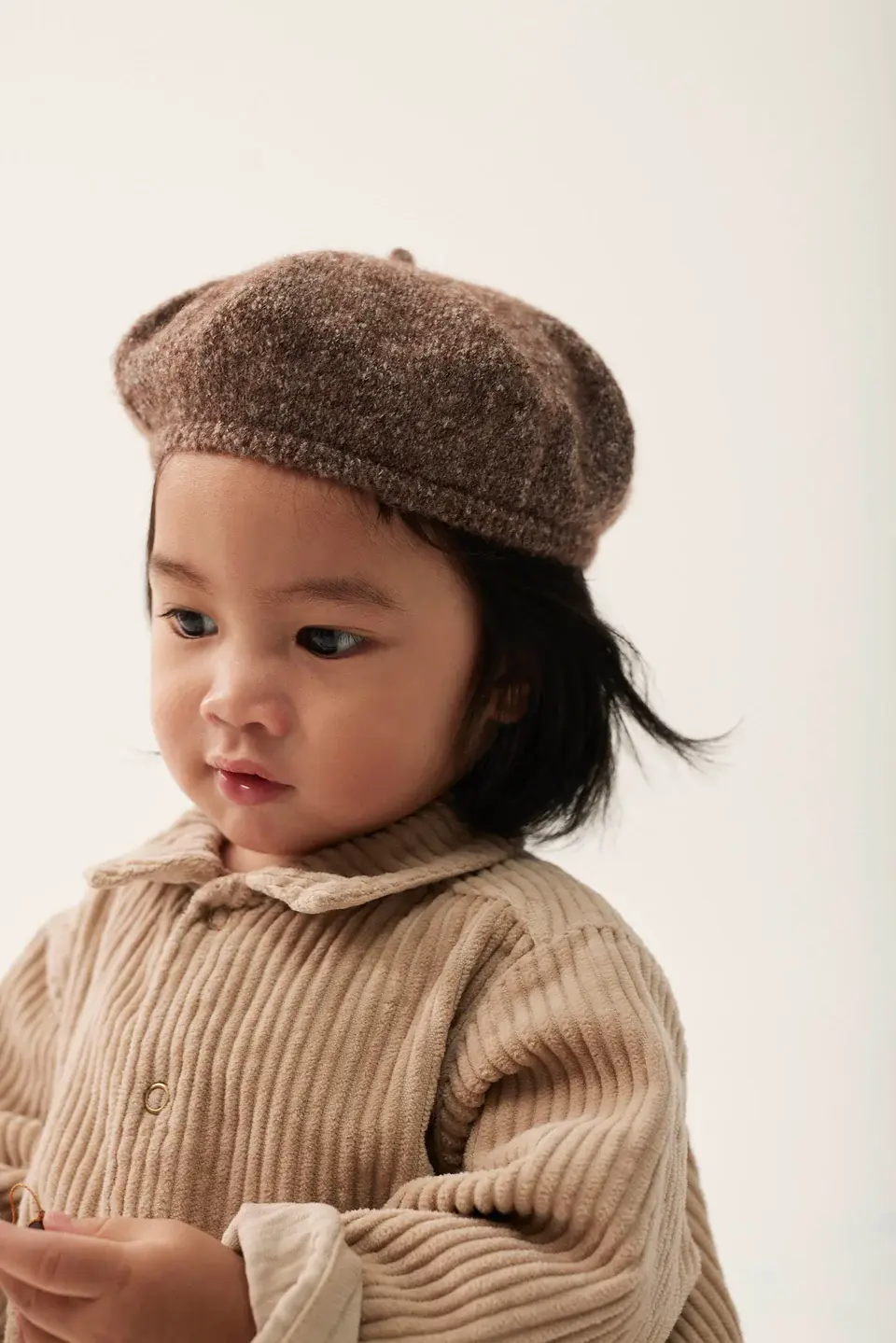 Thumbnail: Tweed Tricot Baby Beret