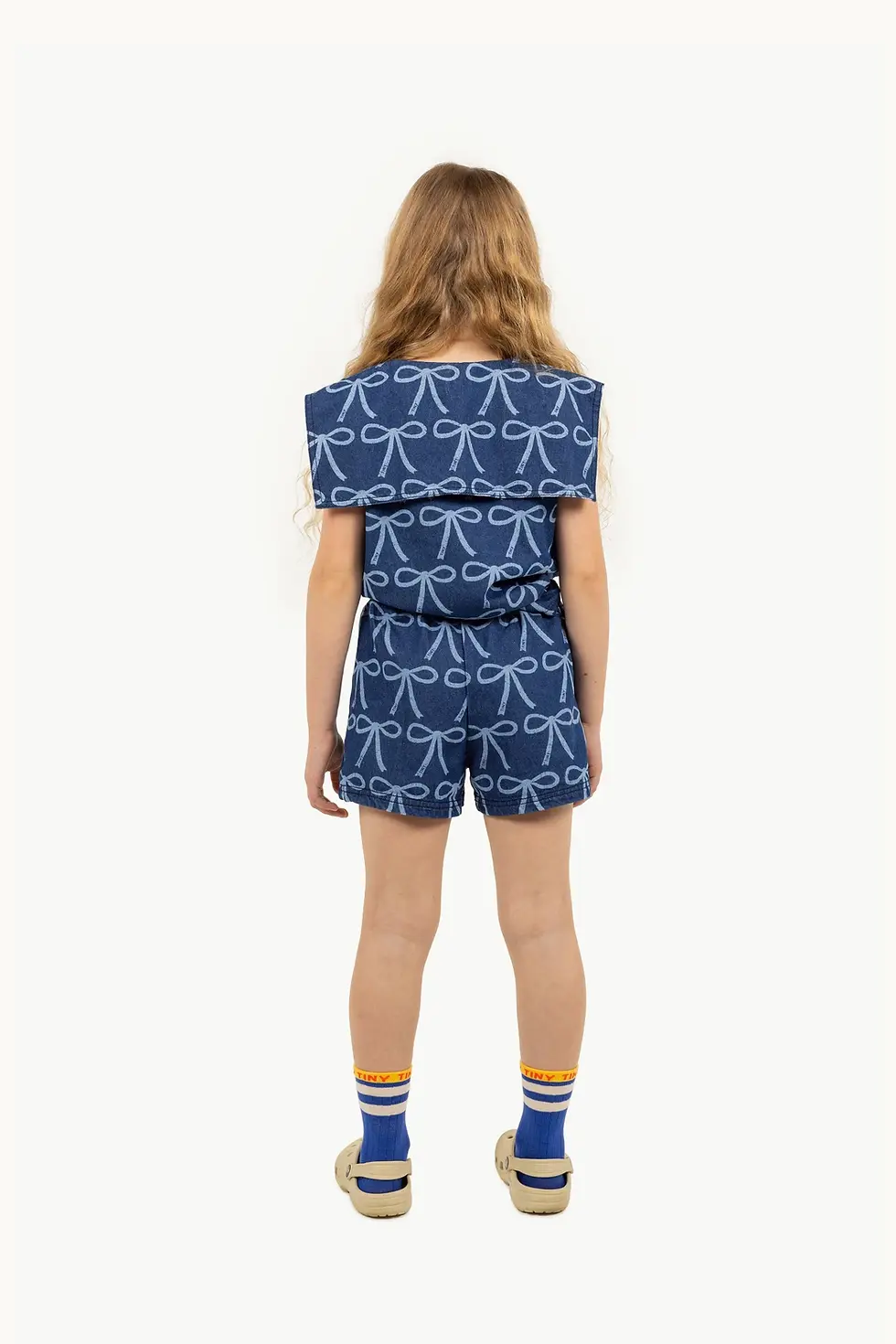 Thumbnail: Bows Blouse - Blue Denim