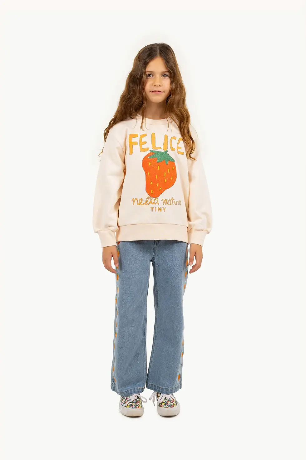 Thumbnail: Strawberries  Embroidered  Jeans