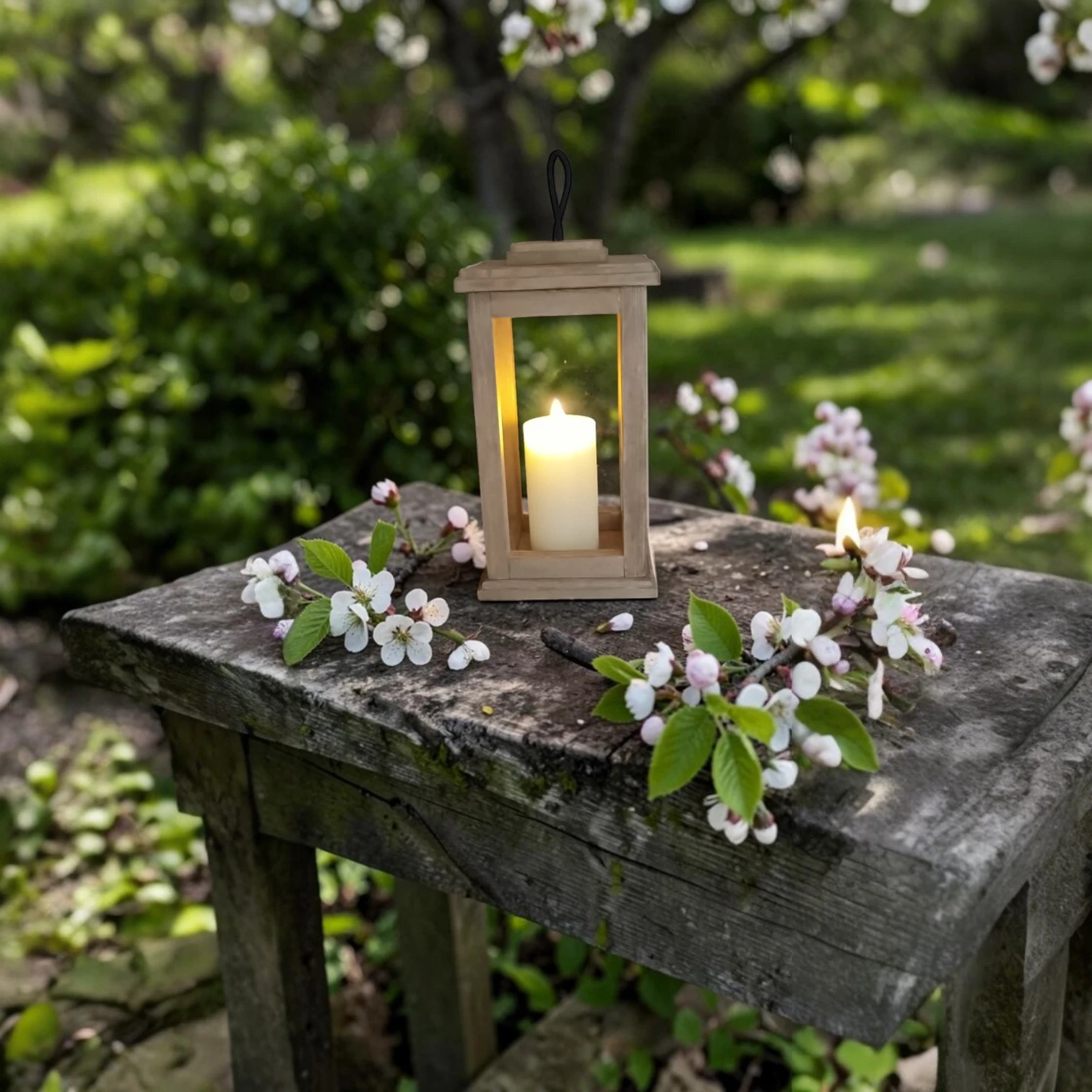 Lanterne en Bois Artisanal