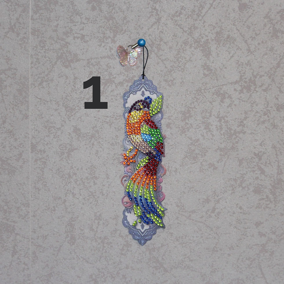 marque page oiseaux Diamond painting