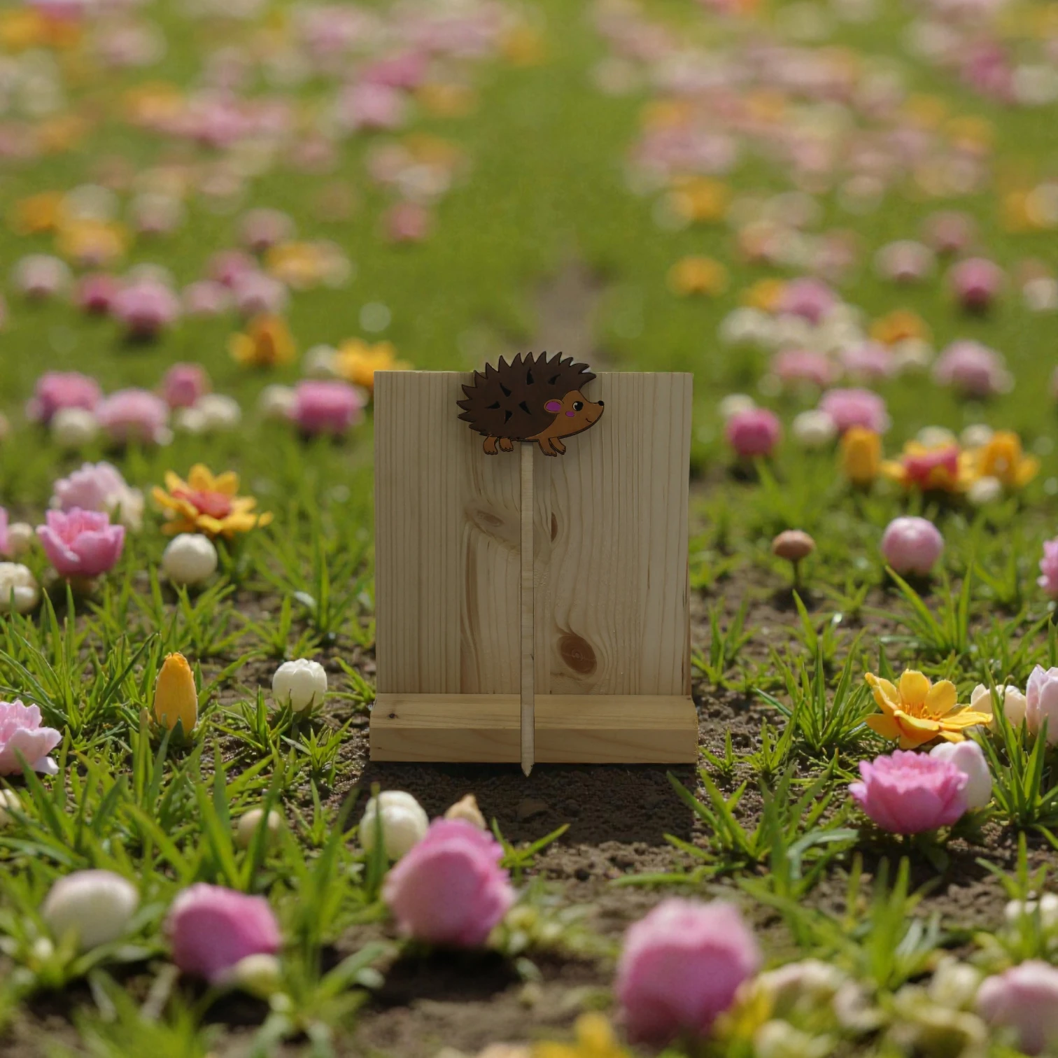 Pics motif hérisson pour pots de fleur