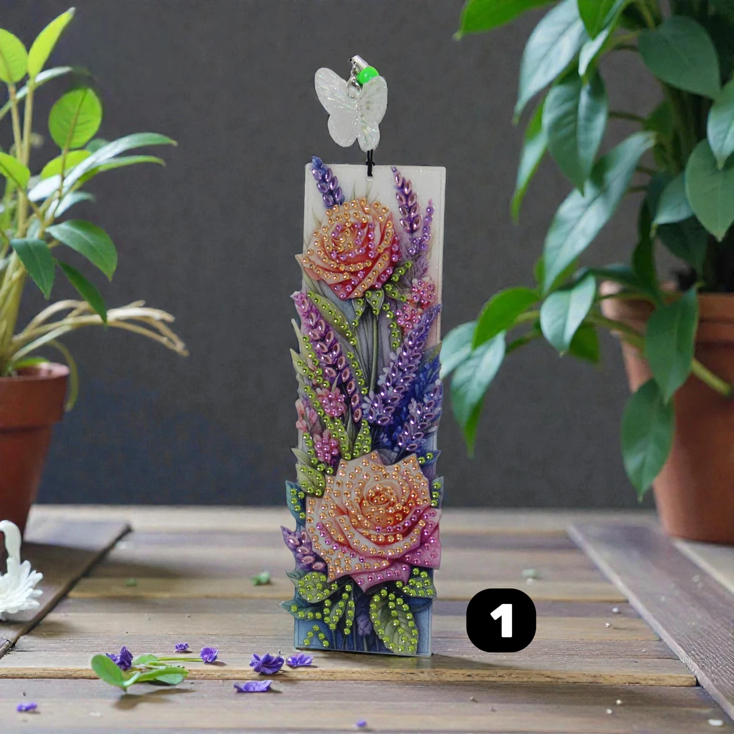 marque page fleur
