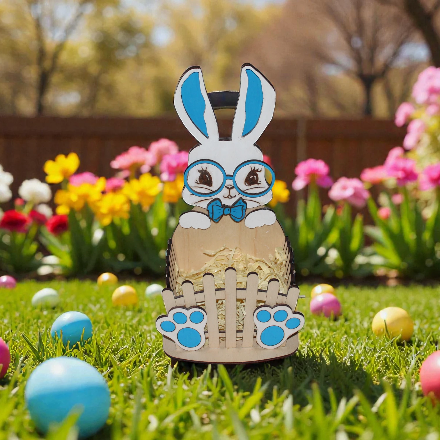 lapin de pâques a lunette '1'