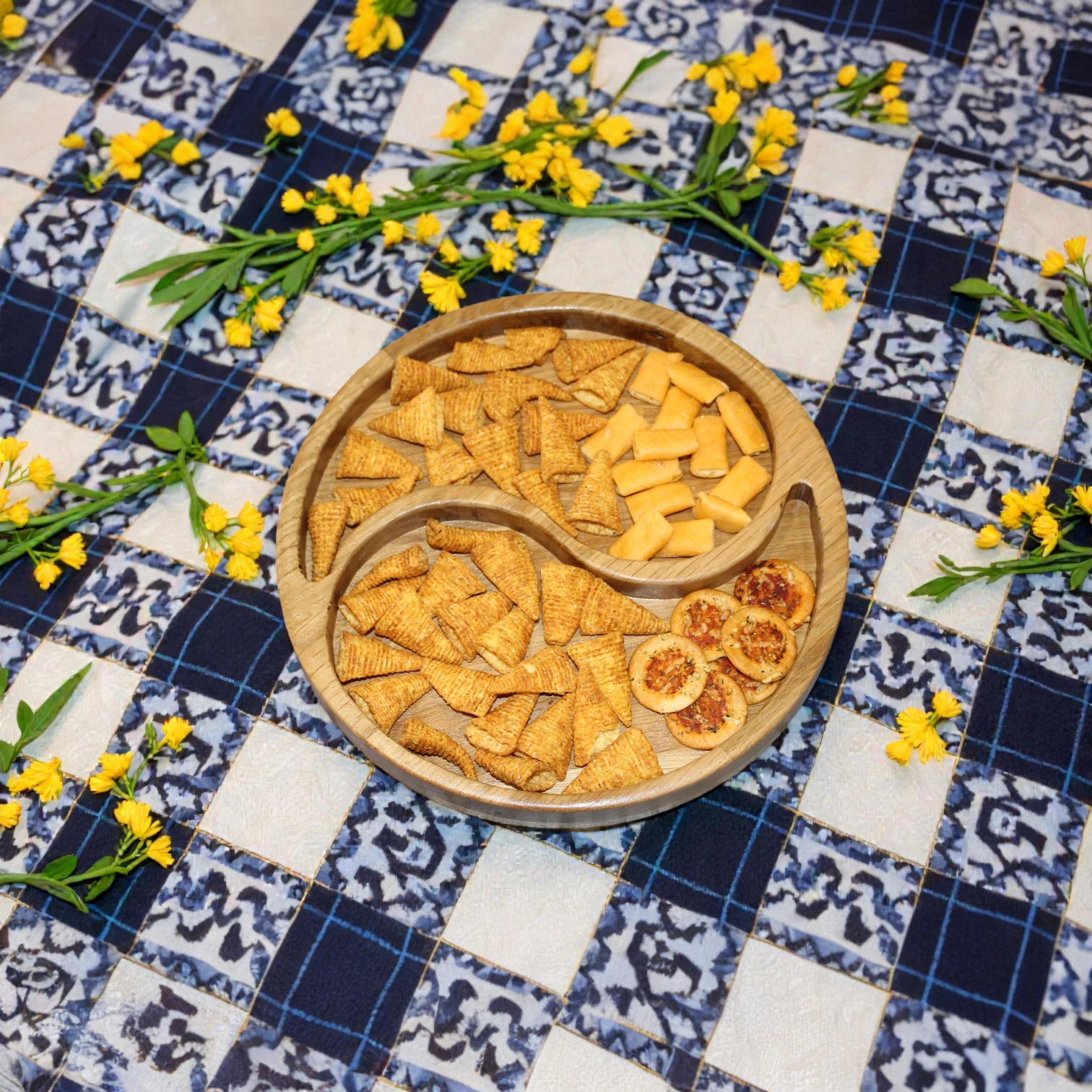 Plat apéritif en bois