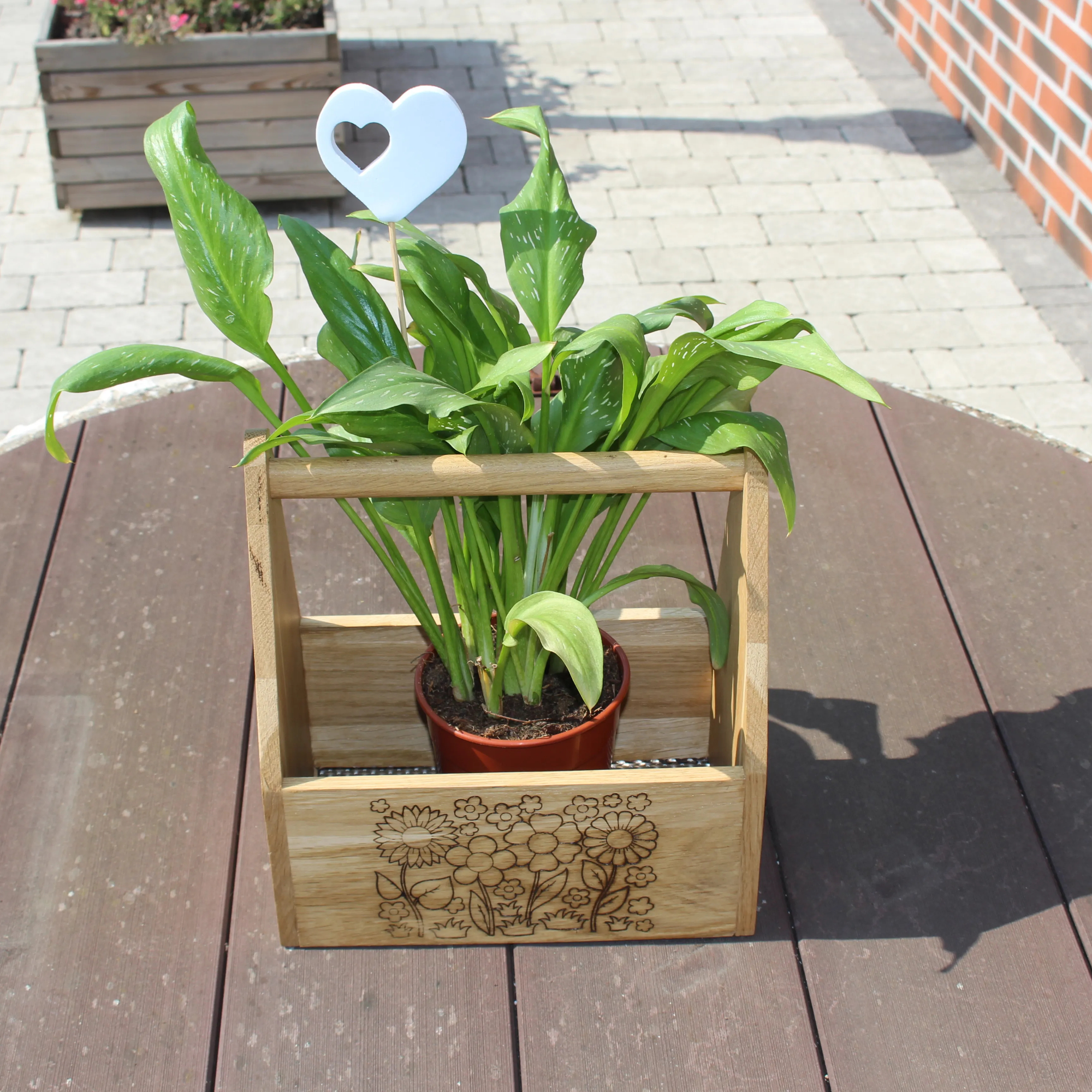 Cache Pots en Bois Décoratif