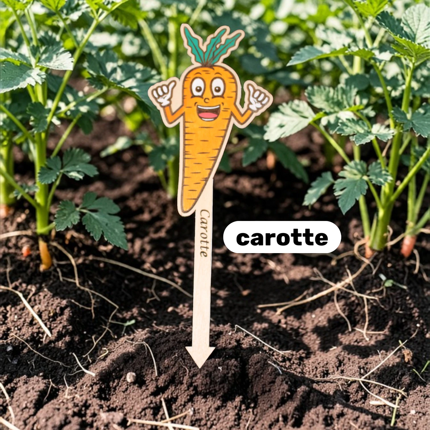 Étiquettes en Bois Pour Jardin Potager humoristique