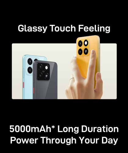 スマートフォン本体 ZTE Blade A55 128GB 12GB RAM ZTE Blade A55 Android Cell Phone (Blue/4GB+128GB/Dual SIM