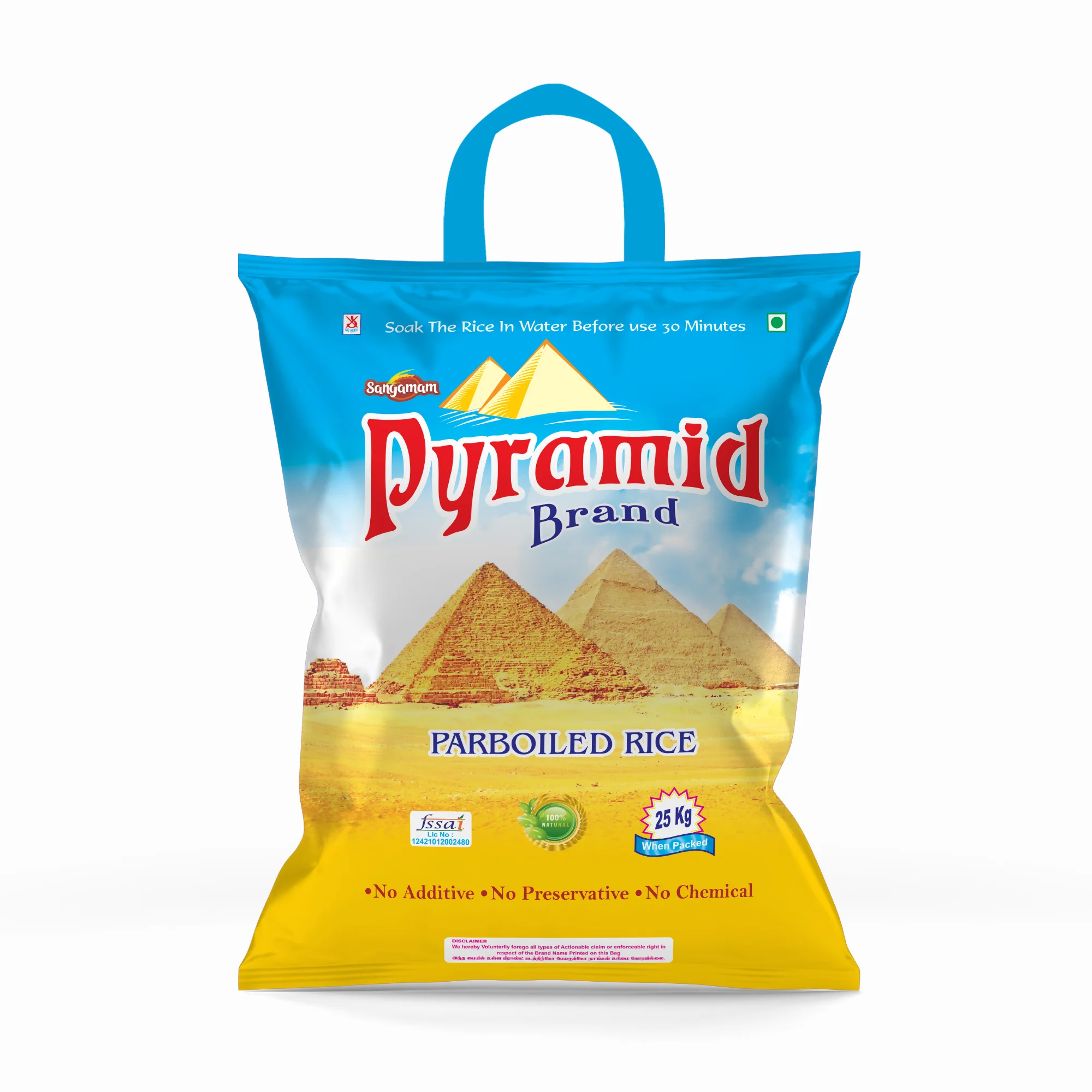 Pyramid parboiled rice 10kg