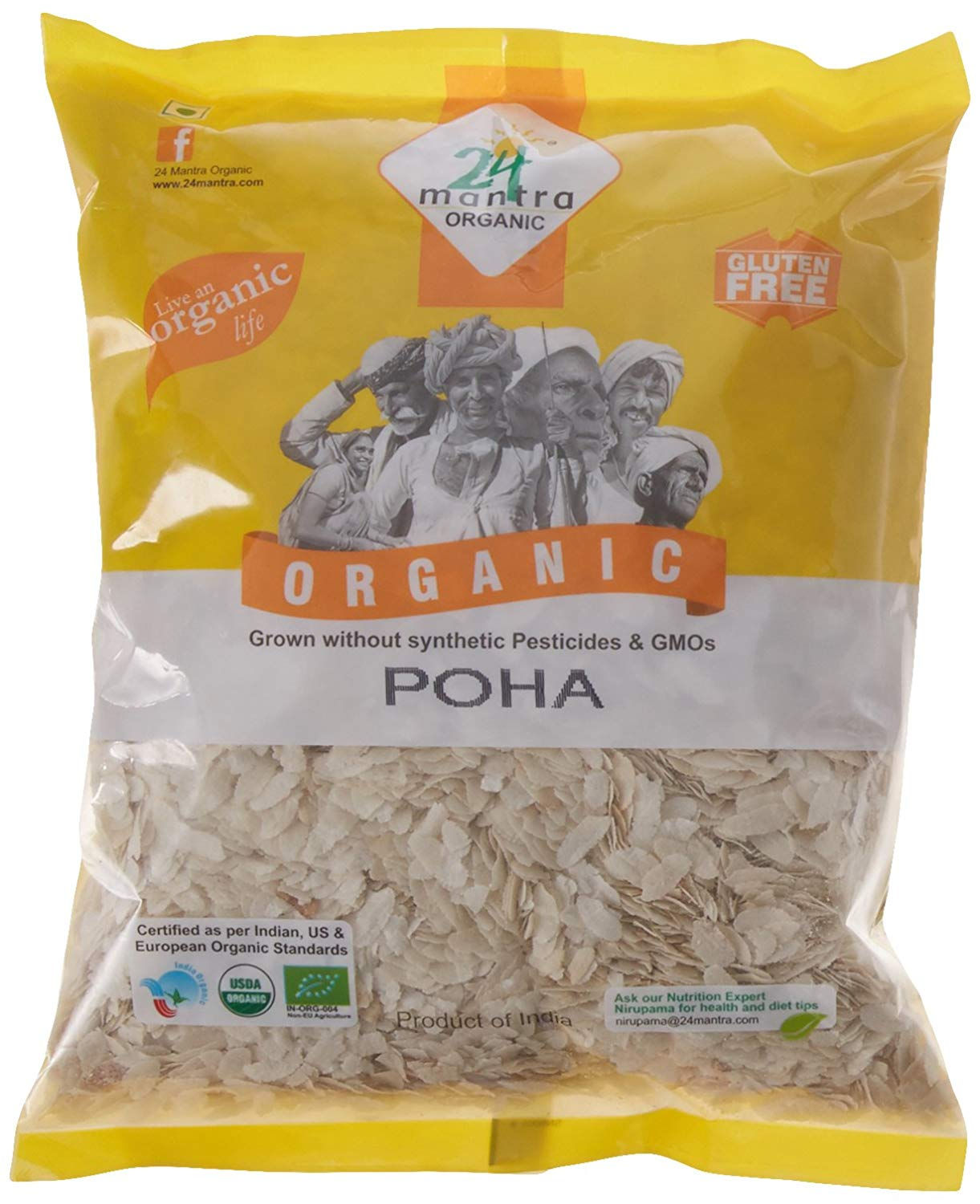 24 Mantra Organic Poha Flattened - 2LB