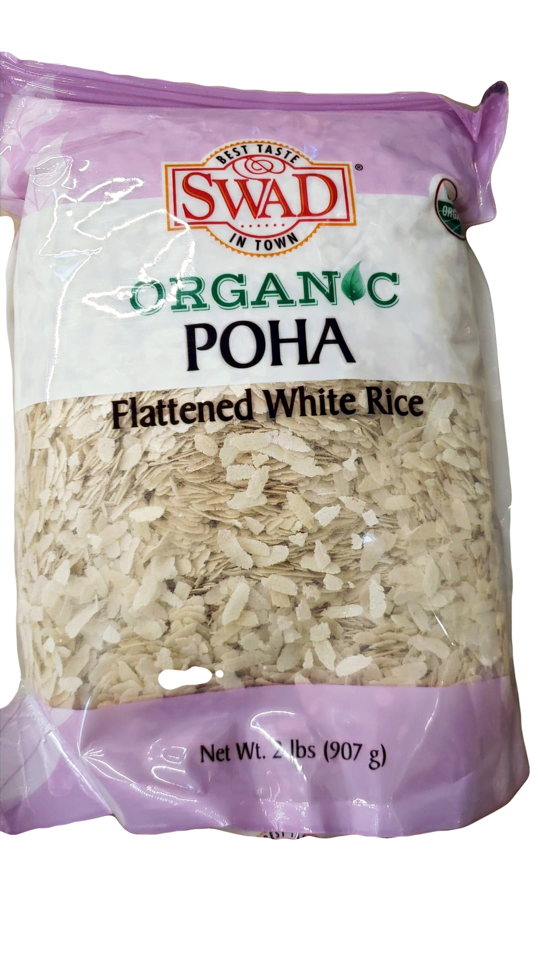 SWAD Organic Poha (Flattened White Rice) - 2LB