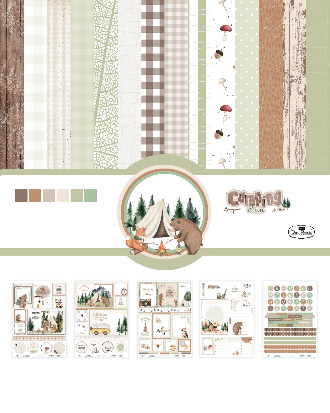 Coleção Digital Camping Fun