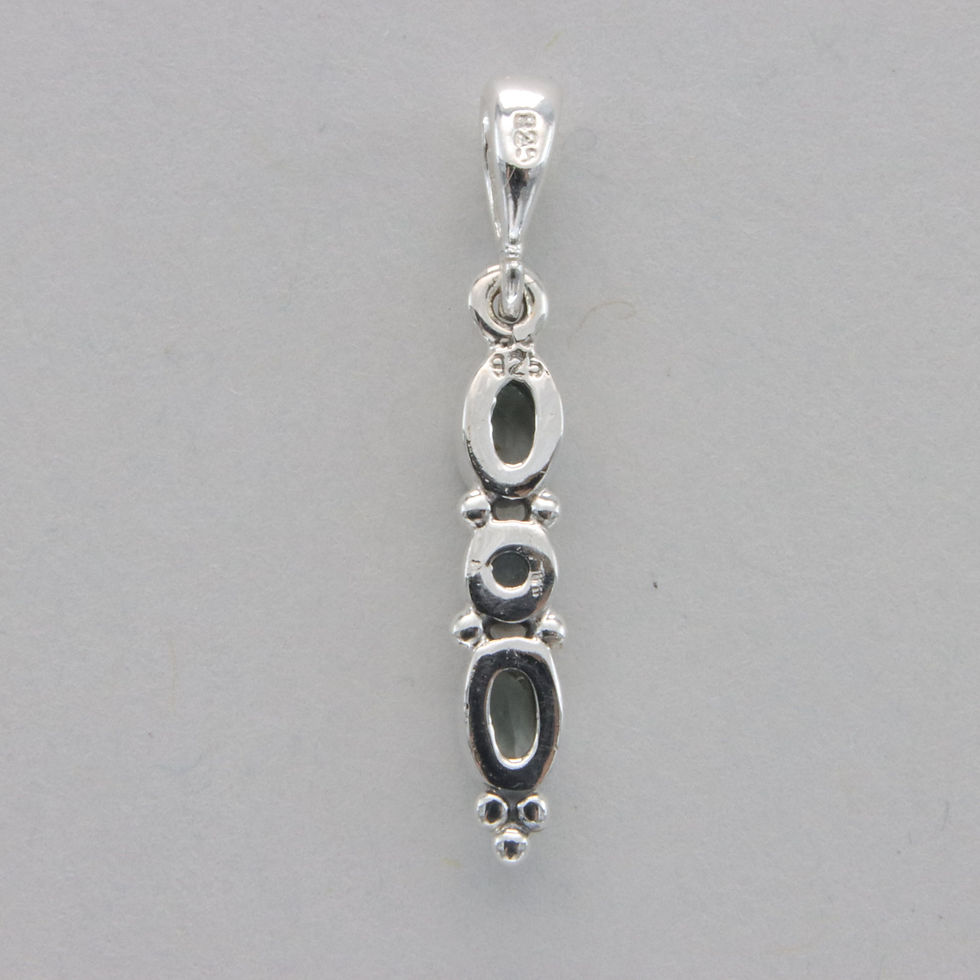 Thumbnail: Blue Topaz Pendant - Sterling Silver