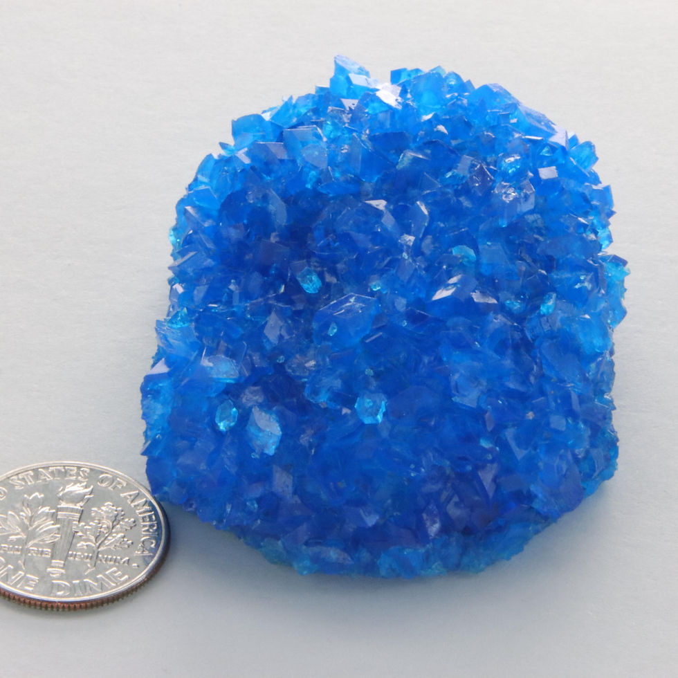 Thumbnail: Blue Chalcanthite Mineral - Lab Grown Display Mineral / Specimen / Crystal