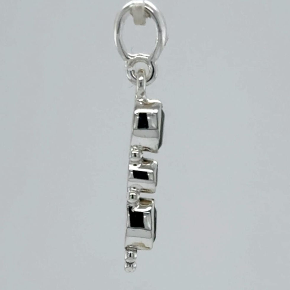 Thumbnail: Blue Topaz Pendant - Sterling Silver