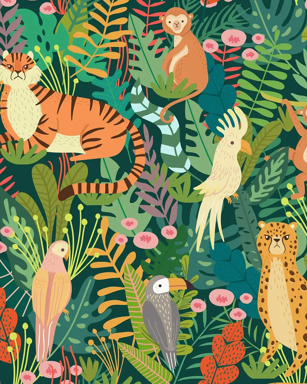 Miniatura: Libreta de notas  con diseño tropical 