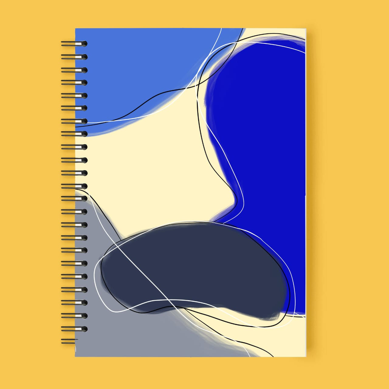 Libreta en tonos azules 