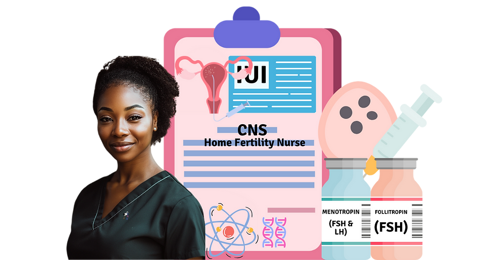 CNS IUI medications and home fertility nurse