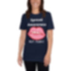 Spread Awareness, not panic 2 - Short-Sleeve Unisex T-Shirt QuianaChildress.com