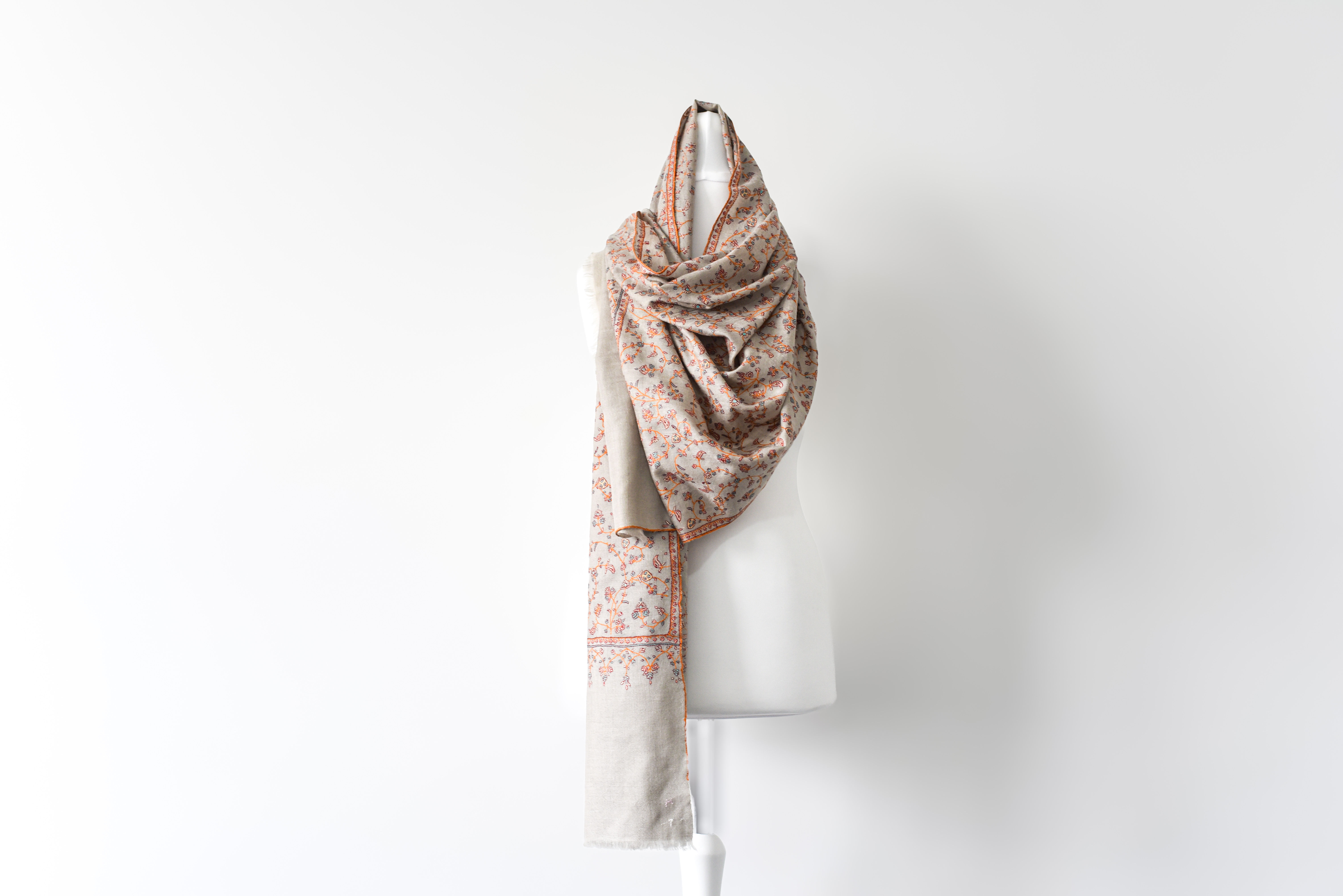 Pashmina Stole - Handwoven Jali Design
