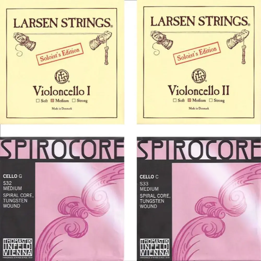 Mix cuerdas Larsen Soloist + Spirocore, cello 4/4