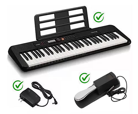 Pack teclado Casio CT-S195 + pedal + fuente | Promusicaonline