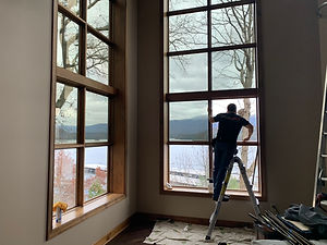 Residential window tint on home at South Holston Lake