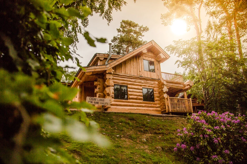 A log cabin made by British Log Cabins