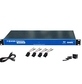 POWER COAXIAL 24V/12V 4K 04 CANAIS 19 POLEGADAS