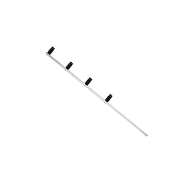 HASTE FERRO P/ CERCA ELETRICA  4 ISOL PRETO (ESTRELA) 