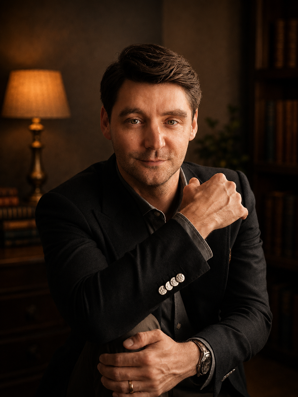Portrait of T.A. Manchester, author of *While We're Here*