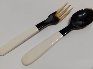 水牛の角と骨フォーク&スプーンセット 【3名様】(2021年7月2日〆切)