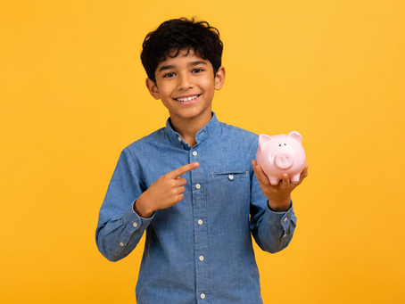 kids learning about saving money, allowance, and building financial confidence