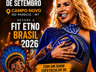 Joelma é confirmada como atração de encerramento da Fit Etno Brasil 2026 em Campo Novo do Parecis