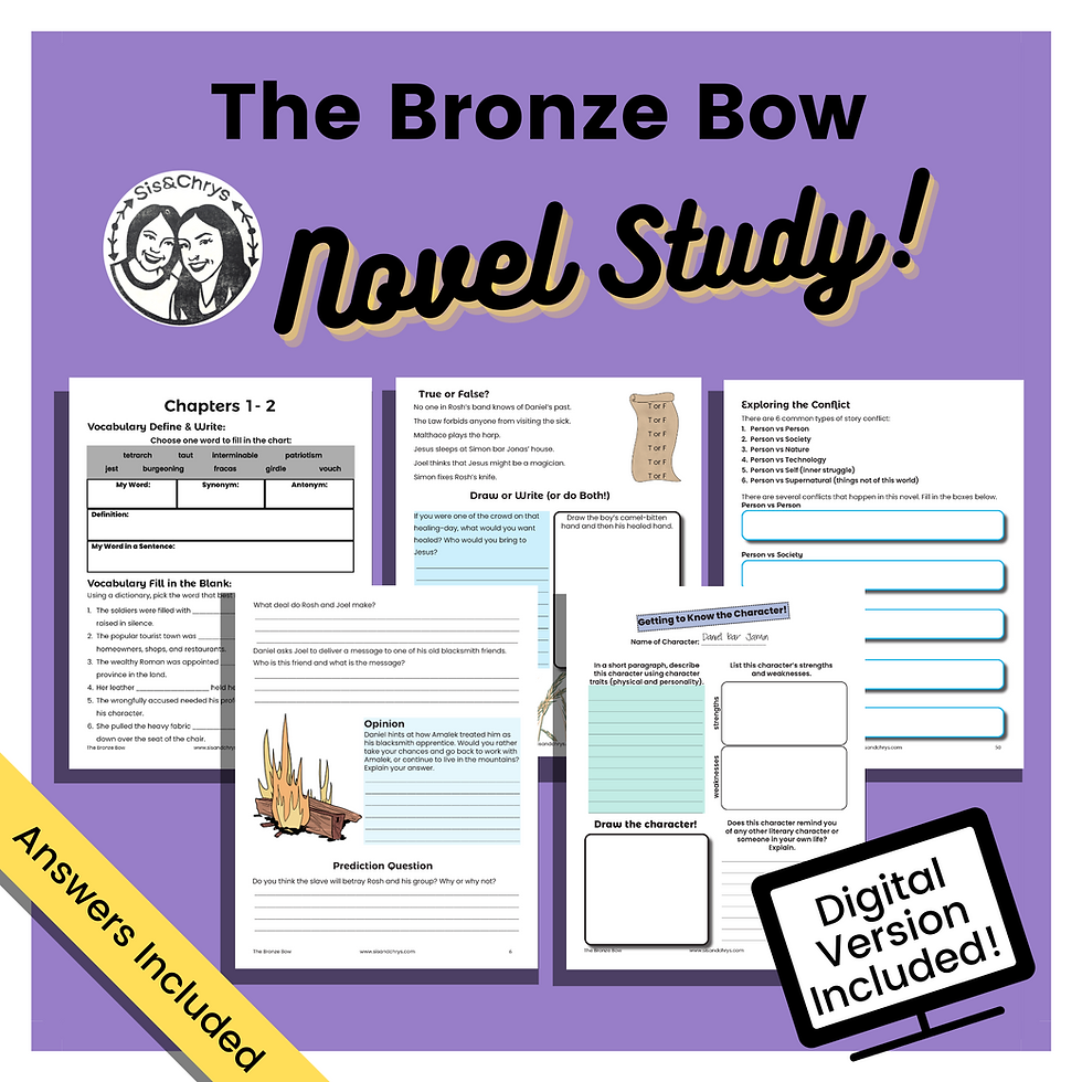 A Book Review on "The Bronze Bow" by Elizabeth Speare