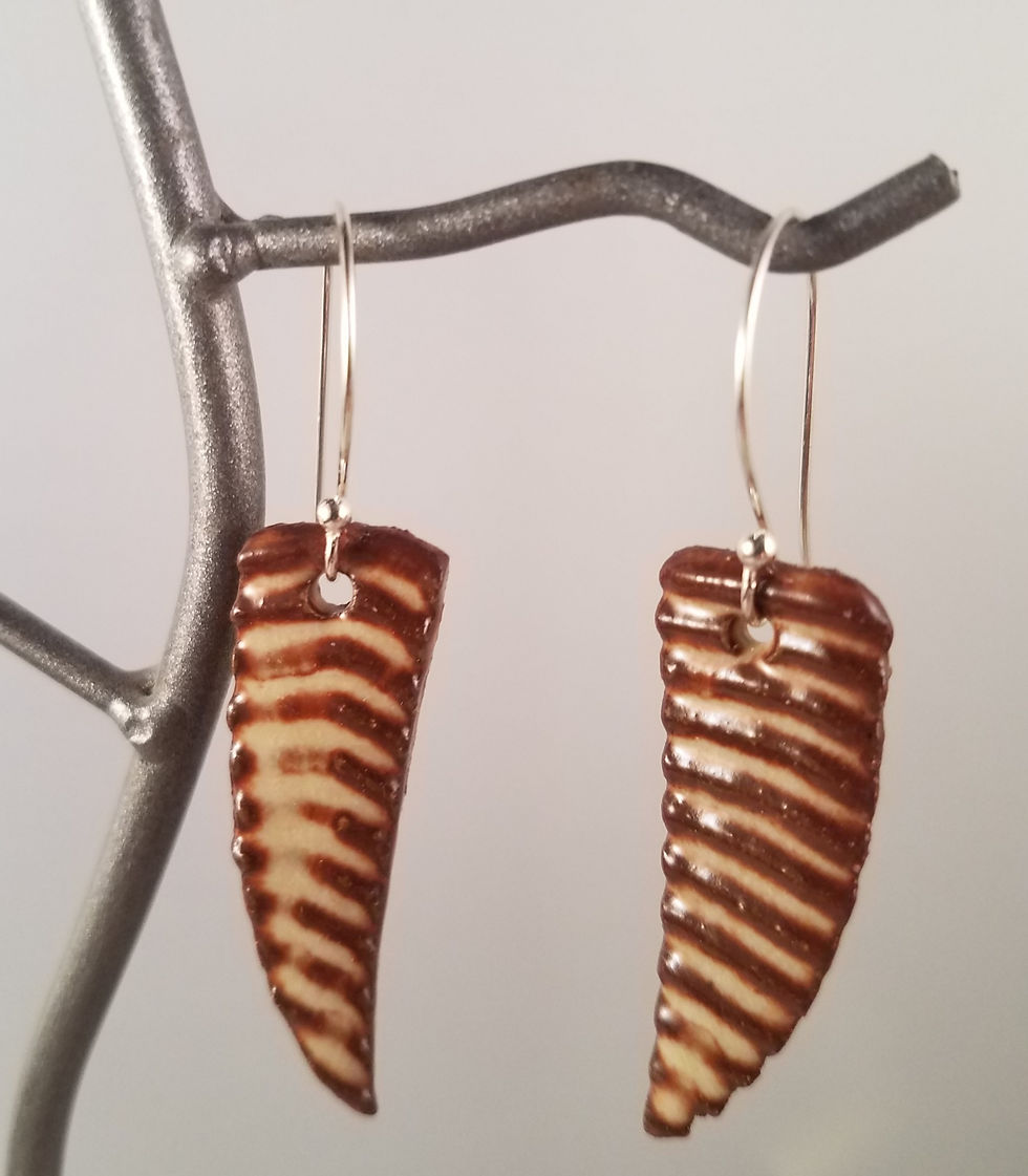 Thumbnail: "Ode to Bugel" Ceramic Earrings
