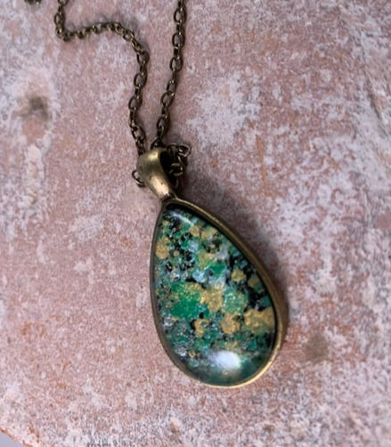 Thumbnail: Forest Stream Marbled Necklace