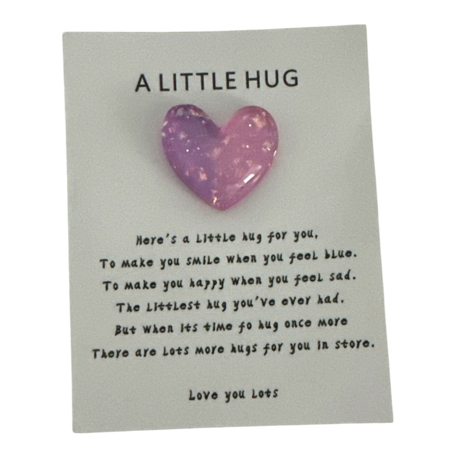 Resin Heart pocket hug