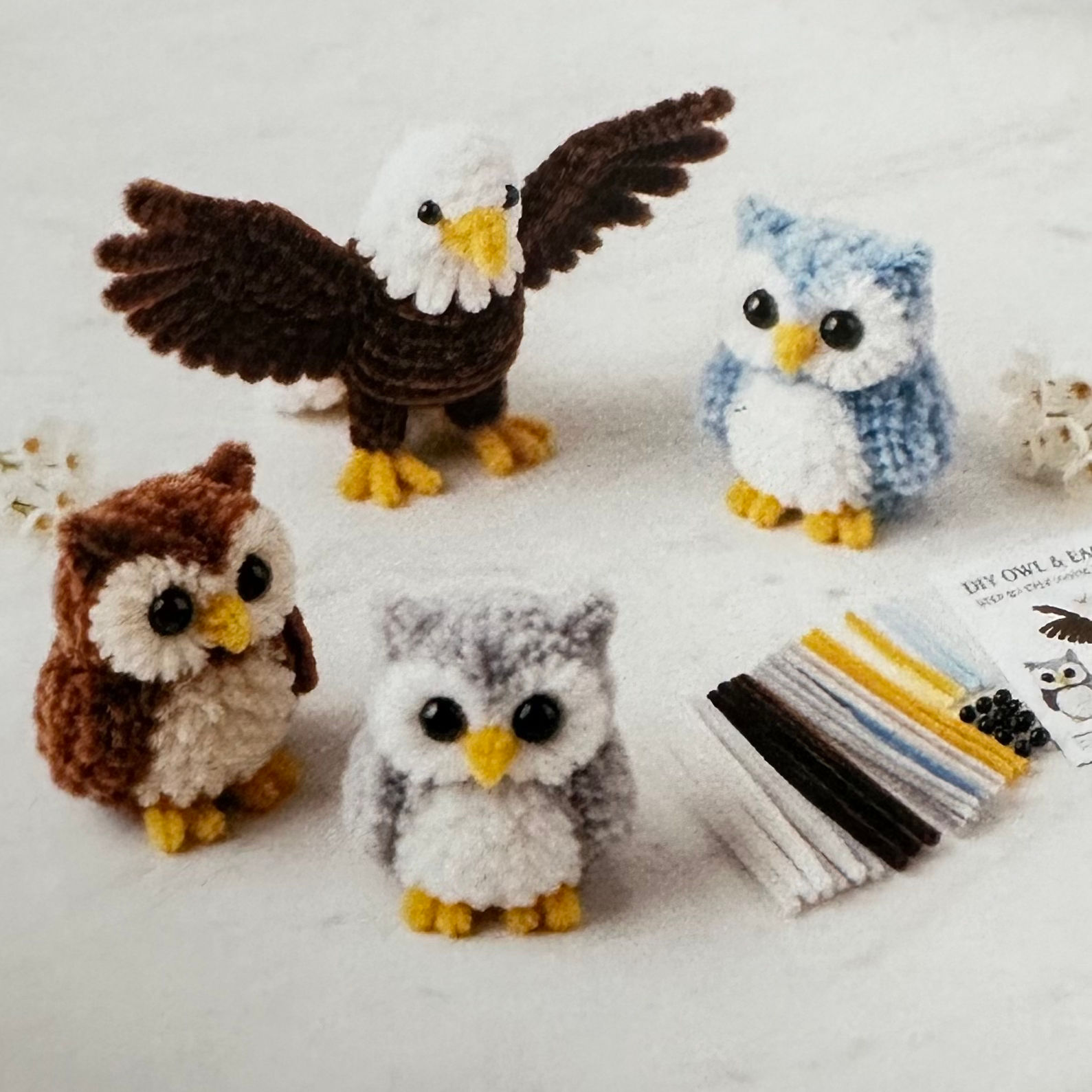 DIY Eagle and Owl with Pipecleaners