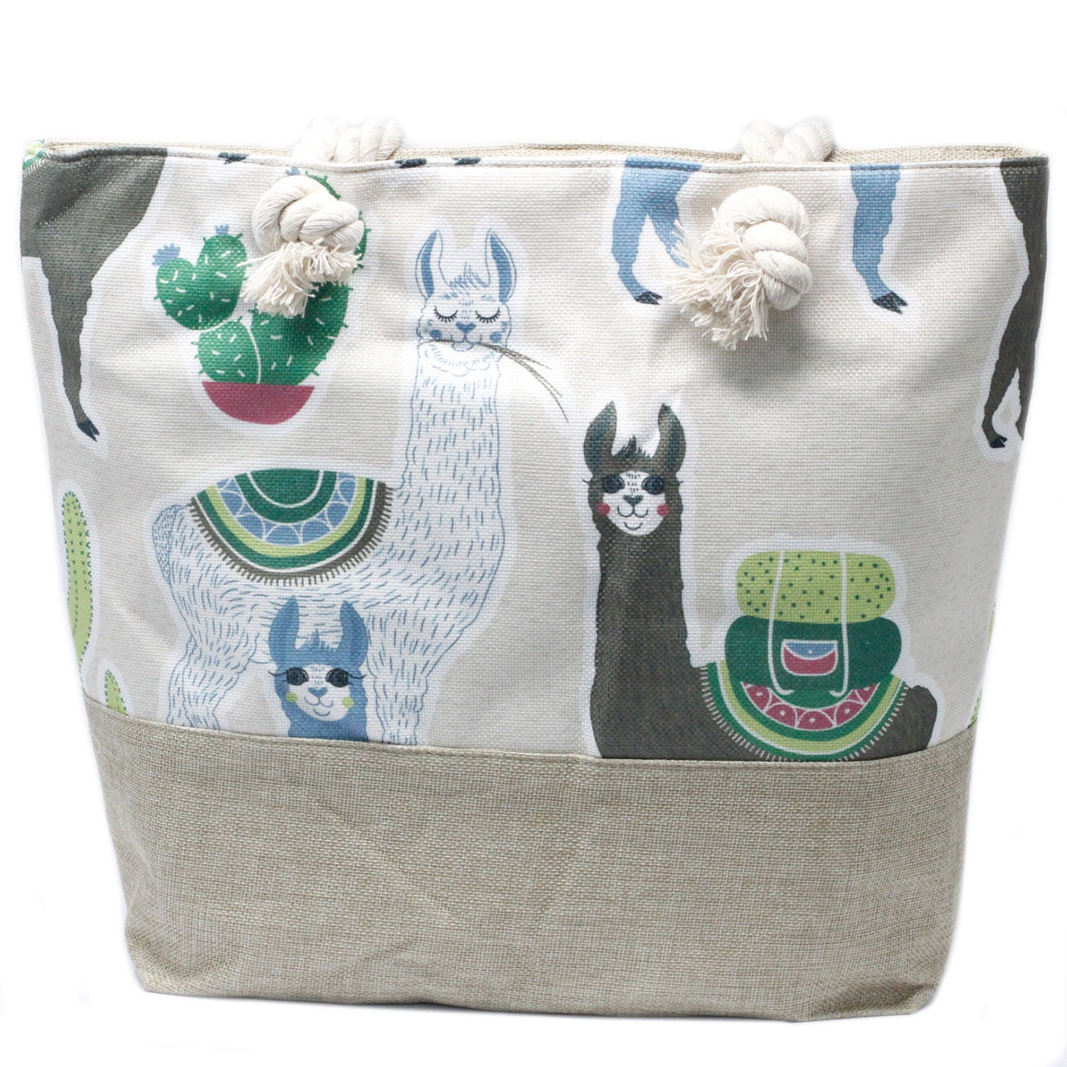 Llamas Rope Handled Bag