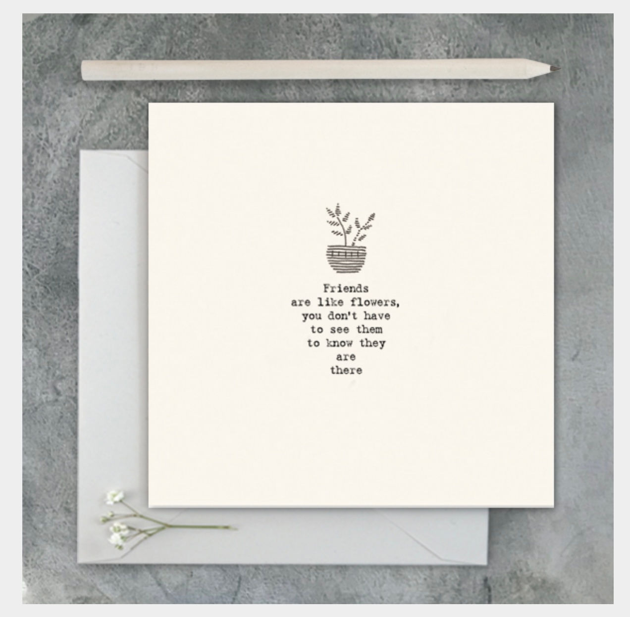 East of India Card - Friends are like flowers 