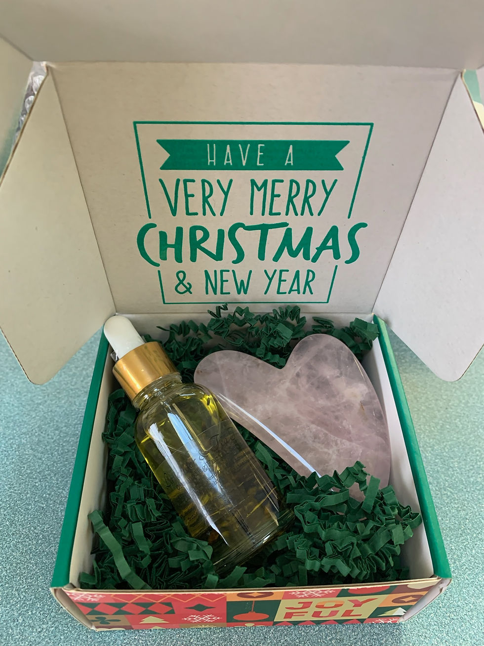 Lavender & Tea Tree Facial Serum & Gua Sha gift set