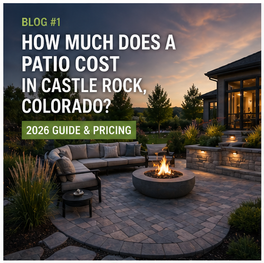 Backyard in Castle Rock Colorado