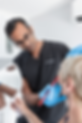 Dr Jalpesh Patel marking up a client's face for Profhilo